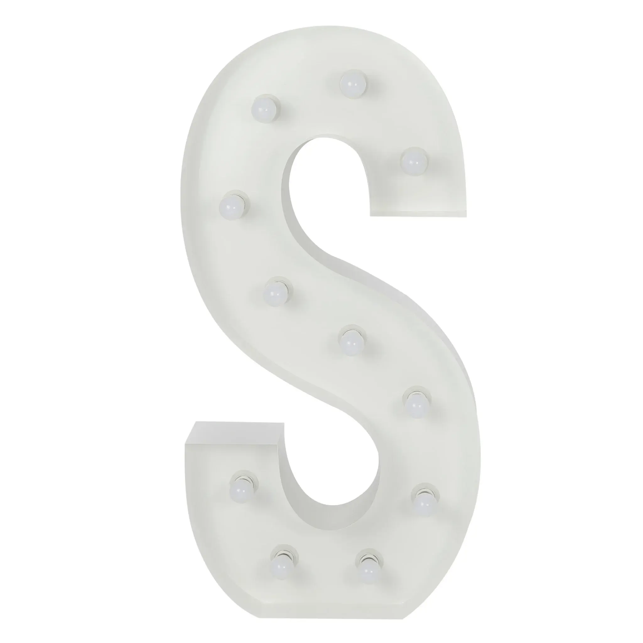 Marquee Letter S
