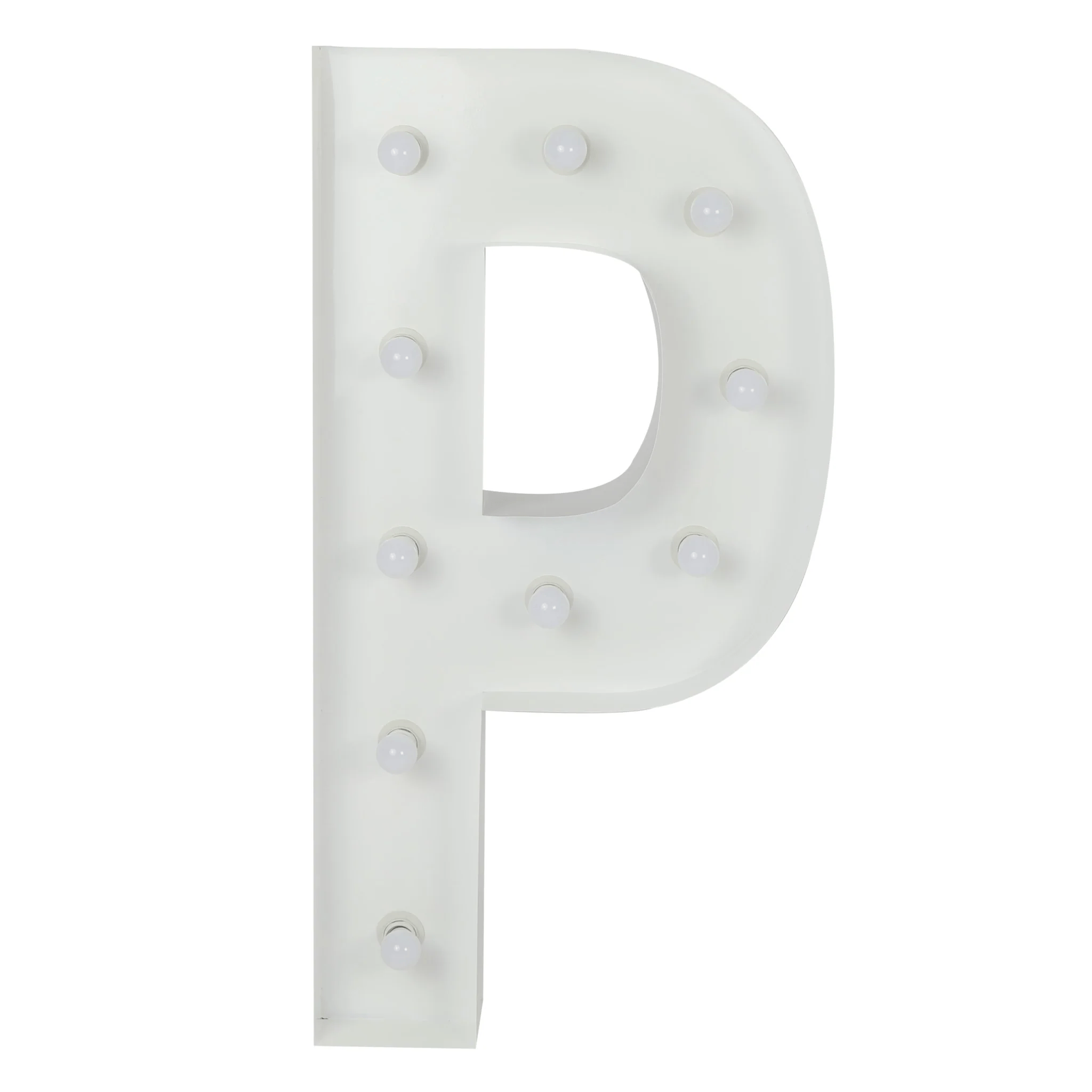 Marquee Letter P