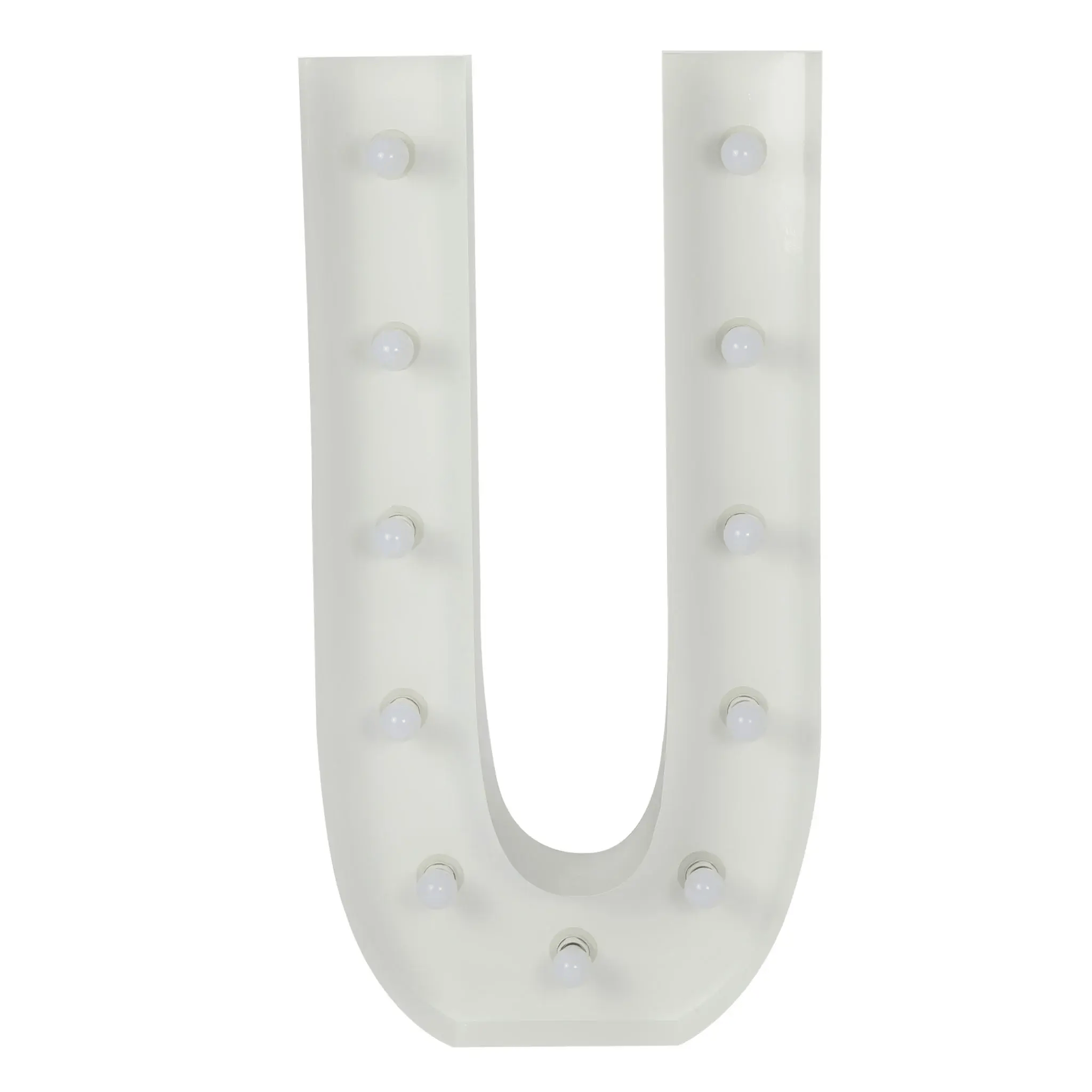 Marquee Letter U